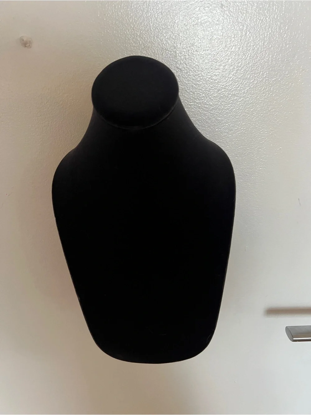 Black Velvet Necklace Display Bust Magnetic